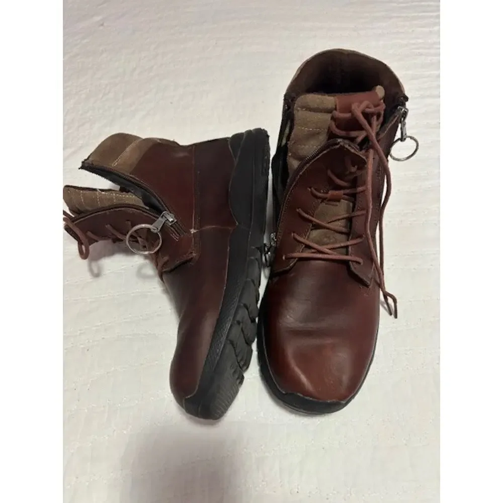Anodyne Work Boots Men’s Size 13 Brown Leather Lace‑Up Durable Comfort